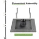 thumbnail image 5 of Yescom 10Ft Shade Sail Pole Post Canopy Awning Deck Patio Backyard with Pole Bracket Clamp Powder Patio Outdoor Black, 5 of 10