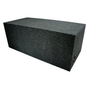 Dual Car Audio 12 Vented Subwoofer Stereo Sub Box with Ported Enclosure Speaker Powerful Bass