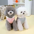 thumbnail image 2 of Pet Cotton Coat Button Closure Comfortable Cute Plush Ear Hat Pet Hooded Jacket with Traction Ring for Winter, 2 of 6