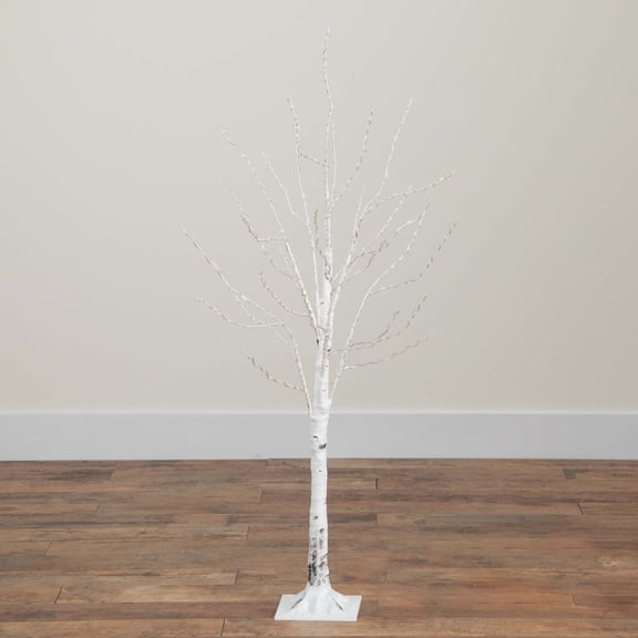 Nearly Natural Pre-Lit Birch Artificial Christmas Tree - 4' - Color Changing LED Lights