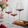 thumbnail image 1 of 3pcs red wine glass goblet transparent 420ml, 1 of 4
