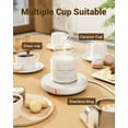 thumbnail image 4 of KitchenKey Large Candle Warmer Plate - Coffee Cup Mug Warmer for Desk, Candle Melter, Electric Mug Heater for Beverages, Milk & Tea, Coffee Accessories Ideal Gifts Keep Cup Warm (White), 4 of 12