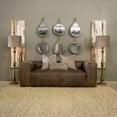 thumbnail image 2 of Haile Mirror - Round - Antique Gold Finish On Metal Frame - Plain Glass Beveled Mirror, 2 of 2