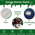 thumbnail image 6 of Fsddascl 6 x 13 Ft Christmas Garage Door Cover, Navy Blue Christmas Snowman Large Garage Door Banner, Xmas Tree Snowflake Botanical Hanging Garage Mural Background for Indoor Outdoor Party Supplies, 6 of 9