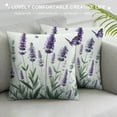 thumbnail image 3 of COMIO Spring Lavender Pillow Cover, Purple Flowers Throw Pillow Covers Summer Watercolor Floral Decorations Cushion Covers Farmhouse Home Decor for Sofa Couch Outdoor, 3 of 5
