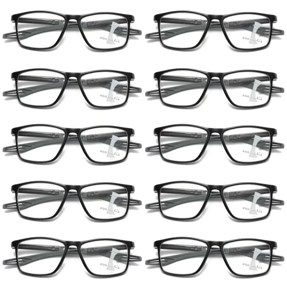 10PK Men Women Multifocus No Line Progressive Reading Glasses Multifocal Readers