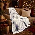 thumbnail image 3 of Celestial Spiders with Crescent Moons Crystals and Gold Webs, Mystic Night Sky Spider Style for Moon Lovers, Warm Flannel Blanket for Bedroom and Reading Nook, Halloween Gift, Home Decor, 3 of 9