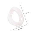 thumbnail image 2 of GAXIRE 20Set Linking Rings Plastic Chain Links for Hanging Hooks Minimalist Design C Clip Shape, 2 of 8