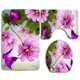 thumbnail image 1 of ABPHQTO Mariposas rosadas brillantes Juego de alfombras de baño de 3 piezas Alfombra de baño Alfombra de contorno y tapa de inodoro ABPHQTO Cont-CHAPPLE-21274, 1 of 2