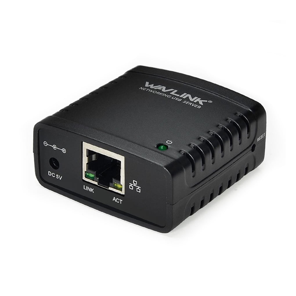 NC WL-NU78M41 Network Print Server Ethernet a USB 2.0 10/100 Mbps Impresora Adaptador 3 Puertos Redes de plástico portátiles 