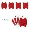 thumbnail image 5 of 4PCS Car Door Handle Sticker, Carbon Fiber Anti-Scratches Car Door Cup Protector, Non-Marking Auto Door Handle Protective Film, Universal for Most Car Handles,Wine Red, 5 of 5