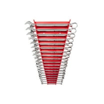 TEKTON Combination Wrench Set, 19-Piece (6-24 mm) - Rack | WCB91202