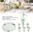 thumbnail image 3 of European Style Turkish Coffee Set 6 Zinc Alloy Cups with Pot and Tray for Home and Cafe, 3 of 7