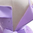thumbnail image 6 of KIMI BEAR Little Girls Formal Dress 9T Little Girls Party Dress Princess Dress 10T Little Girls Pure Color Shinning Sequins Mesh Hemline Sleeveless Off-The-Shoulder Princess Dress Purple, 6 of 8