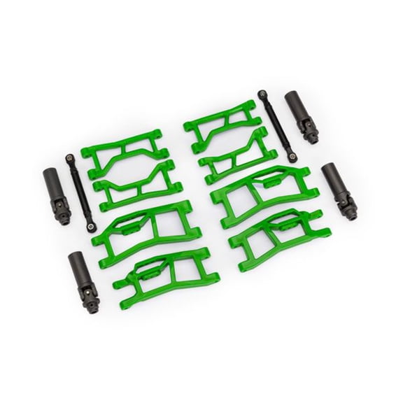 10790-GRN Traxxas Suspension kit, Mini Maxx WideMaxx, green (frontrear)