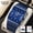 blue-G+LP, variant on 2026 New Luxury Men Quartz Watch, Square Case Silver Stainless Steel Band, Date Window Quartz Movement, Business Sports Wrist Watch, Father Birthday Gift