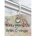 thumbnail image 3 of Valentines Shower Curtain Biscuit Hearts Donut Valentine''s Day Romantic Pink Heart Cute Bathroom Curtain with Hooks Waterproof Fabric Bathroom Decorations 72x72 Inches, 3 of 4