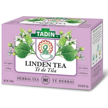 Tadin Herb & Tea Co. Linden Herbal Tea, Caffeine Free, 24 Tea Bags (Pack of 2)