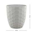 thumbnail image 6 of Mainstays Isla 14" x 14" x 14.77" Round Vanilla Dream Plastic Planter, 6 of 6