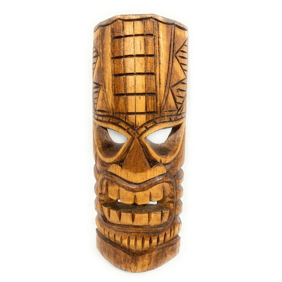 Lucky Tiki Mask 12" - Good Fortune Tiki hand Carved | #bag1505730
