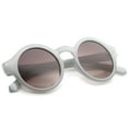thumbnail image 4 of sunglassLA Unisex Retro 70s Fashion Pastel Color Horn Rimmed Round Sunglasses (Grey / Lavender) - 47mm, 4 of 4