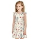 thumbnail image 1 of Fotbe Wildflower Watercolor 3 Vestido de Dormir para Niñas de 3 a 10 Años, Mangas Cortas, Estilo Princesa, Pijama Camisón con Mangas Voladas-X-Large, 1 of 6