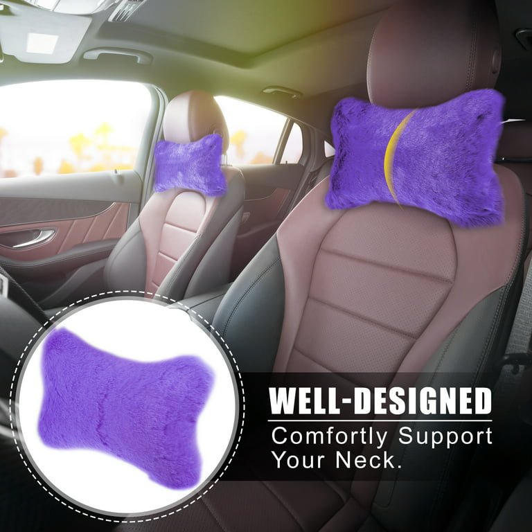 Car Headrest Pillow For Driving Seat With Waist Support, Neck Rest Cushion  For Car, 1 Pair