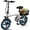 White-Basket, variant on 14" Folding Electric Bicycles with 350W Peak 500W,35 Miles 20MPH 12Ah Battery ,Ebike for Adults with Basket,UL2849