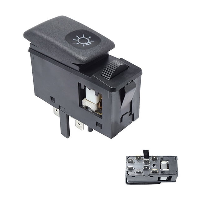 Interruptor de Luces Golf 1987 A 1992 Volkswagen P/Faro Con regulador Generico Color Negro 8 pines 12 Voltios