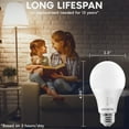 thumbnail image 3 of Luxrite A19 LED Light Bulb 15W=100W CRI90 5CCT 2700K-5000K Dimmable 1600 Lumens E26 Base Title CA20 ETL Listed 24 Pack, 3 of 7