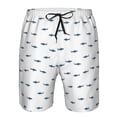 thumbnail image 3 of Goofa Cute Shark Printed Mens Swim Trunks Summer Quick Dry Short Beach Swimwear Bathing Suits-3X-Large, 3 of 5