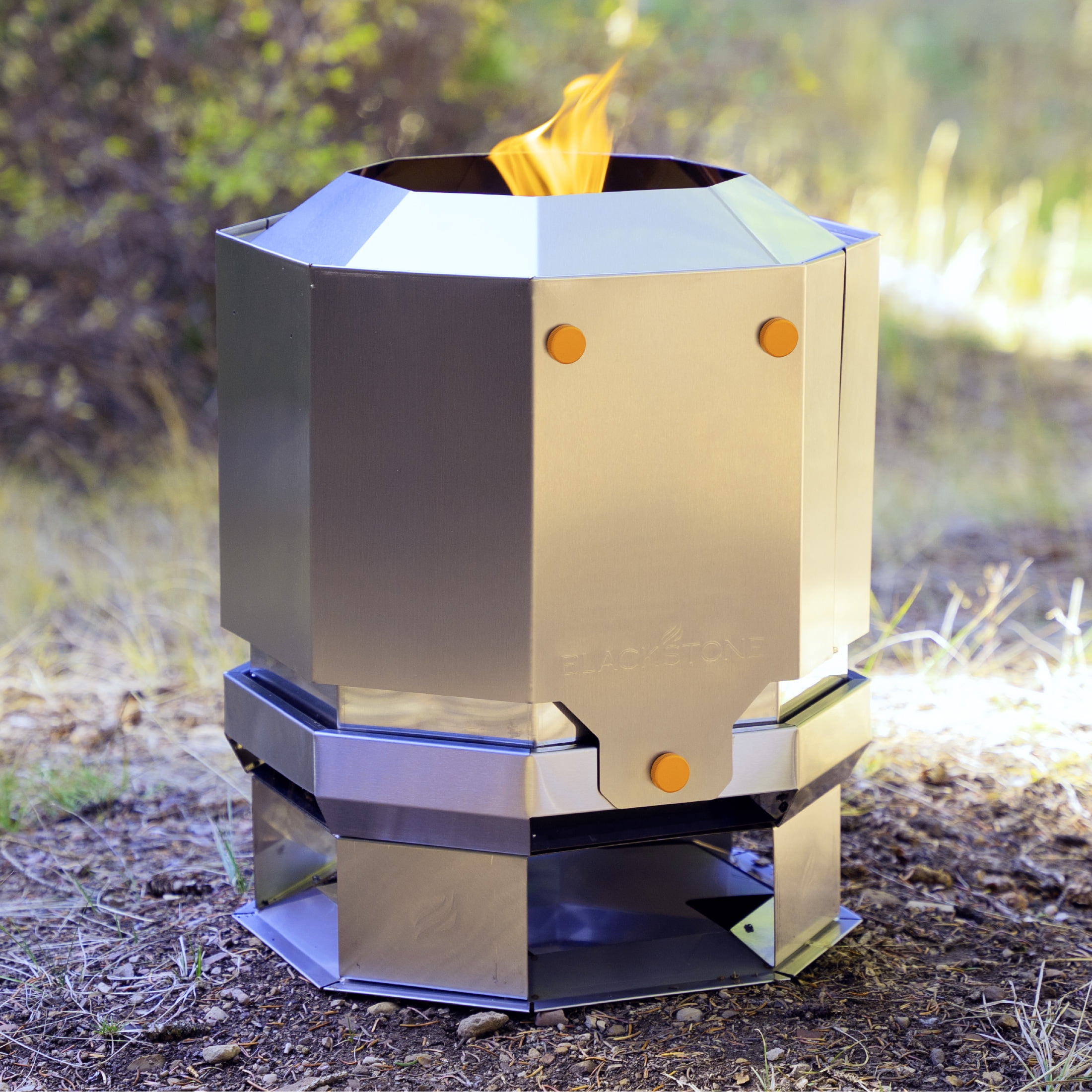 Blackstone Adventure Ready 15" Stainless Steel Smokeless Fire Pit (Model 5913) with Removable Base