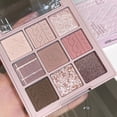 thumbnail image 3 of Paleta de sombra de ojos de 9 colores, paleta de sombra de ojos nacarada con purpurina, desnuda, de larga duración, coreana, encantadora paleta de maquillaje de ojos, cosméticos, 3 of 4