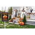 thumbnail image 2 of Eveokoki Halloween Yard Sign Pumpkin Patch Decorations Yard Signs Decorative Garden Stakes Aluminum Outdoor Lawn Signs for Halloween Party Yard Lawn Garden Decorations, 2 of 5