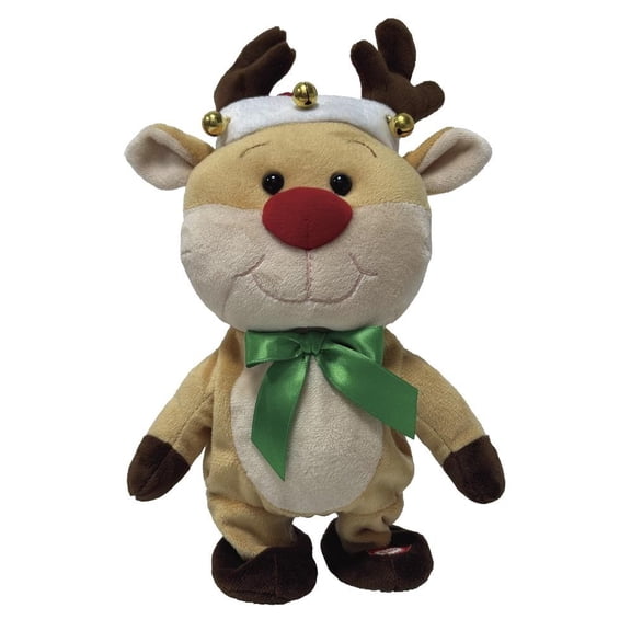 Enchanted Forest® 10-1/2" Animated Reindeer Christmas Plush musical