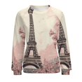 thumbnail image 7 of Sweatshirt For Womens Crewneck Eiffel Tower Hoodies Teen Girls Cute, 7 of 7