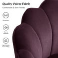 thumbnail image 4 of Seashell Upholstery Armchair Velvet Lounge Barrel Chair Gold Legs Home Living Room Bedroom, 4 of 9