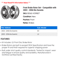 thumbnail image 2 of Front Brake Rotor Set - Compatible with 2003 - 2006 Kia Sorento 2004 2005, 2 of 2