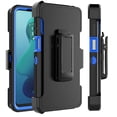 thumbnail image 3 of For Motorola Moto G 5G 2024 6.6" Case,Heavy Duty Rugged Defender Case with [Belt Clip Holster] [Built in Screen Protecotr], Shockproof Full Body Protection Kickstand Cover, Blue, 3 of 9