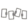 thumbnail image 1 of KLKCMS 4pcs Brass Micro Pave Screw Clasp Buckle Closures Jewelry Key . Rectangle, 1 of 9