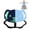 Light blue, variant on Glow in the Dark Elephant Sensory Spinning Chair for Kids, 360° Swivel Seat with Handle for Autism ADHD Body Coordination Training, 220 lbs Capacity for Ages 3+