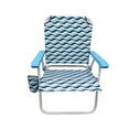 thumbnail image 4 of Mainstays Oversize Fabric Beach Chair, Blue Wave, 4 of 8