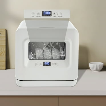 ChicHomey Portable Countertop Dishwasher, 5 Wash Programs,Compact Countertop Mini Dishwasher 17.32 * 16.25 * 16.69in, for Apartments, Snack Bars, Dorms
