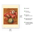 thumbnail image 2 of Anemones (Anémones) - Vintage Painting by Pierre-Auguste Renoir c.1907 - Master Art Print 10in x 14in, 2 of 4