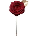 thumbnail image 4 of Men's Handmade Flowers brooch Lapel Pin Flower Boutonniere Set Handmade For Suits Gift 4PCS(A), 4 of 4
