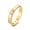 Yellow Gold, variant on 14K Gold plated thick Band Ring with Simulated Diamonds