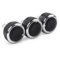 thumbnail image 2 of NS 3Pcs Switch Knob Heater Climate Control Button Dials Frame A/C for Mazda 2, Straight knobs, 2 of 5