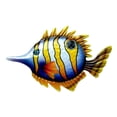 thumbnail image 2 of Decoraciones de hierro con peces, colgante artesanal de pared, tema de playa, decoraciones de pared para jardín, piscina Amarillo BLESIY Decoraciones de pared, 2 of 7