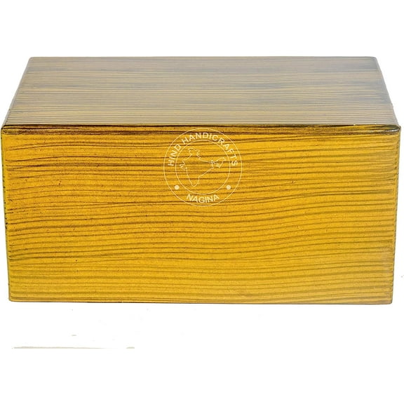 Wooden Cremation Urns for Human Ashes Adult Large, Burial Urns for Columbarium, Rosewood Wooden Box Funeral Urns for Human Ashes (9" x 5.5" x 4.5" - 180 Cu/in or lb, Brown)