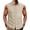 Beige, variant on Mens Tops Men's Summer Sleeveless Shirts Beach Cotton Linen Tank Tops Button Down Casual Tank Shirt Vacation Shirt Beige S